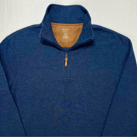 Hudson River Sweater Quarter Zip Pullover Men’s Medium PERFECT FOR FALL!! - Picture 3 of 12
